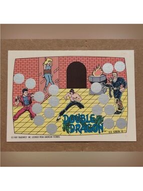 ❤️3/$10❤️ NES Nintendo 1989 Double Dragon Topps Video Unscratched Game Card